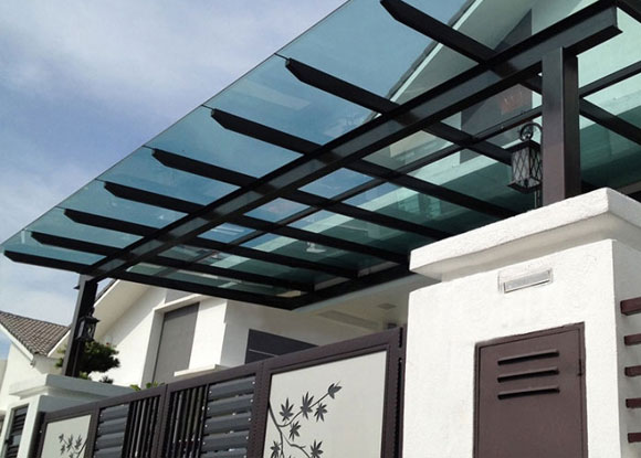 遮雨頂蓬-PC實(shí)心板工程案例